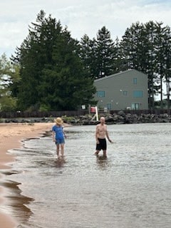 Swimming at Cornucopia Beach