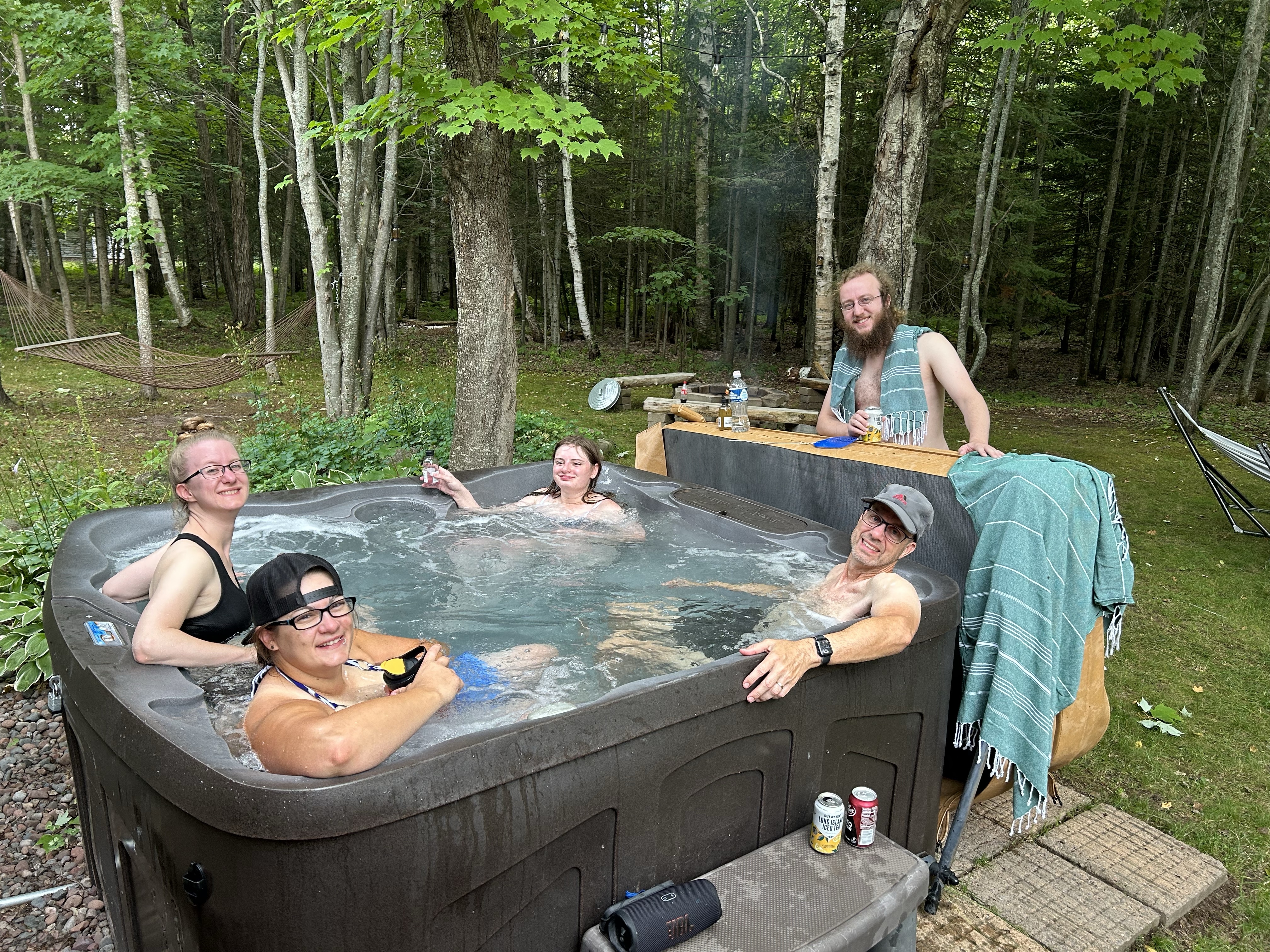 Candid Shots – hammocks, rock stacking, hot tub, bags and more