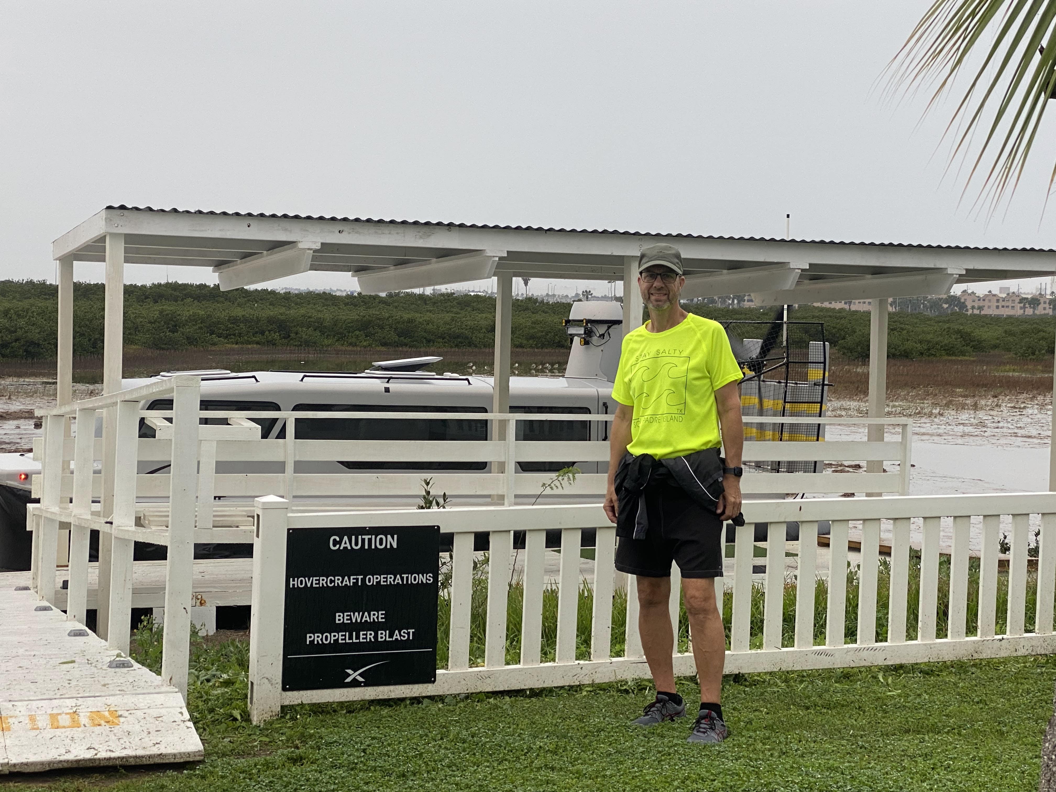 Umbrellas and a Hovercraft